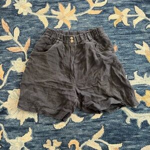 Notperfectlinen MORCOTE shorts in charcoal blue size S/M